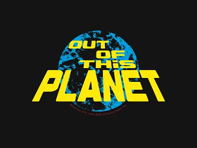 OOTP alien earth graphic design illustration logo typeface typography