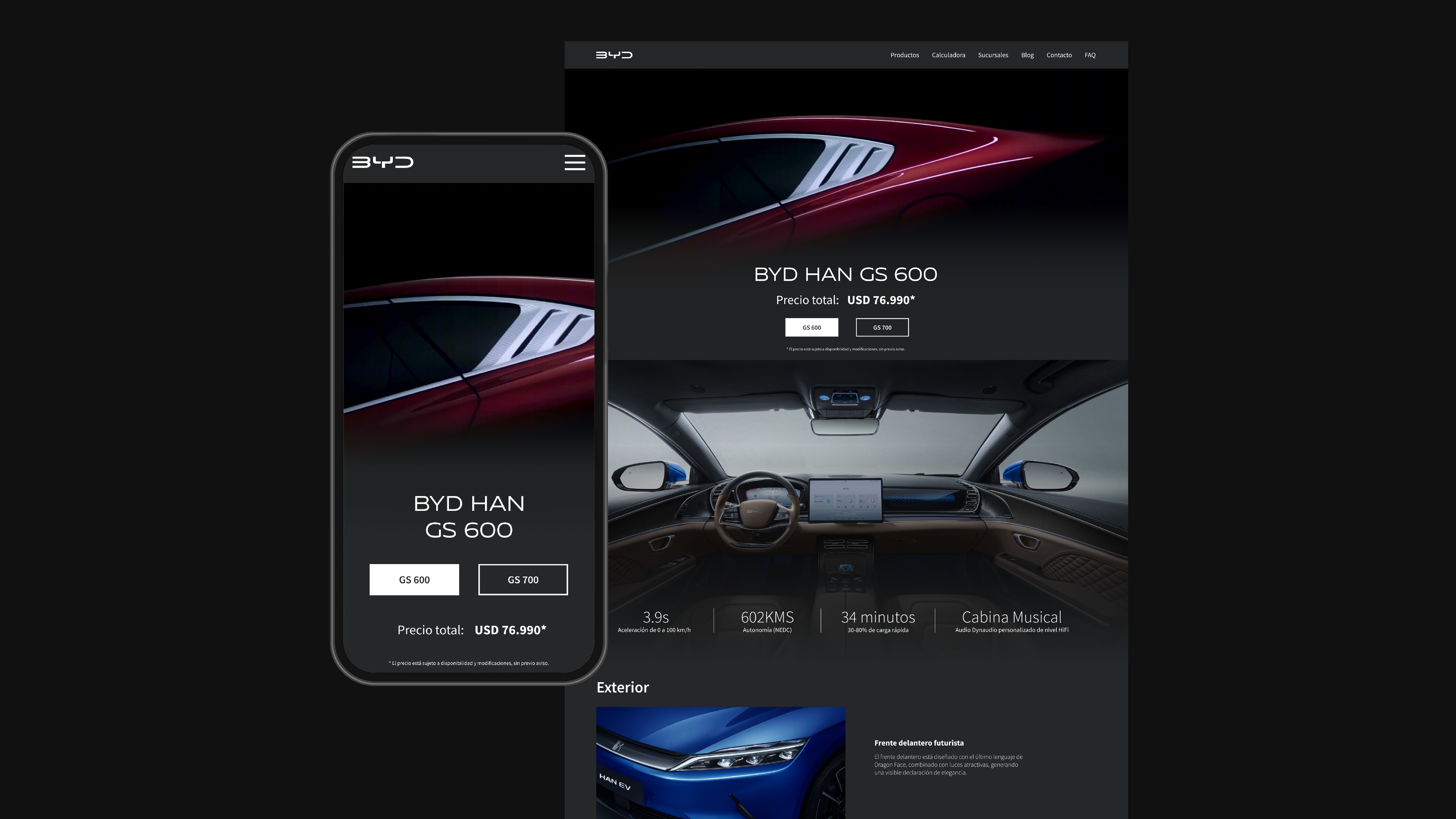 BYD Uruguay | Product Page branding byd design graphic design ui ux web