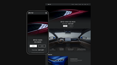 BYD Uruguay | Product Page branding byd design graphic design ui ux web