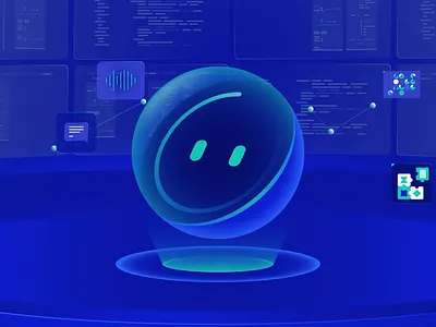 AI chatbot animation animated animation design illustration motion motion graphic