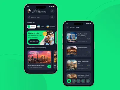 Hotel booking app app app ui booking platform design hotel booking app mobile app mobile app design modern app design travel agency app travel app trip management trip planner ui ui ux design ux