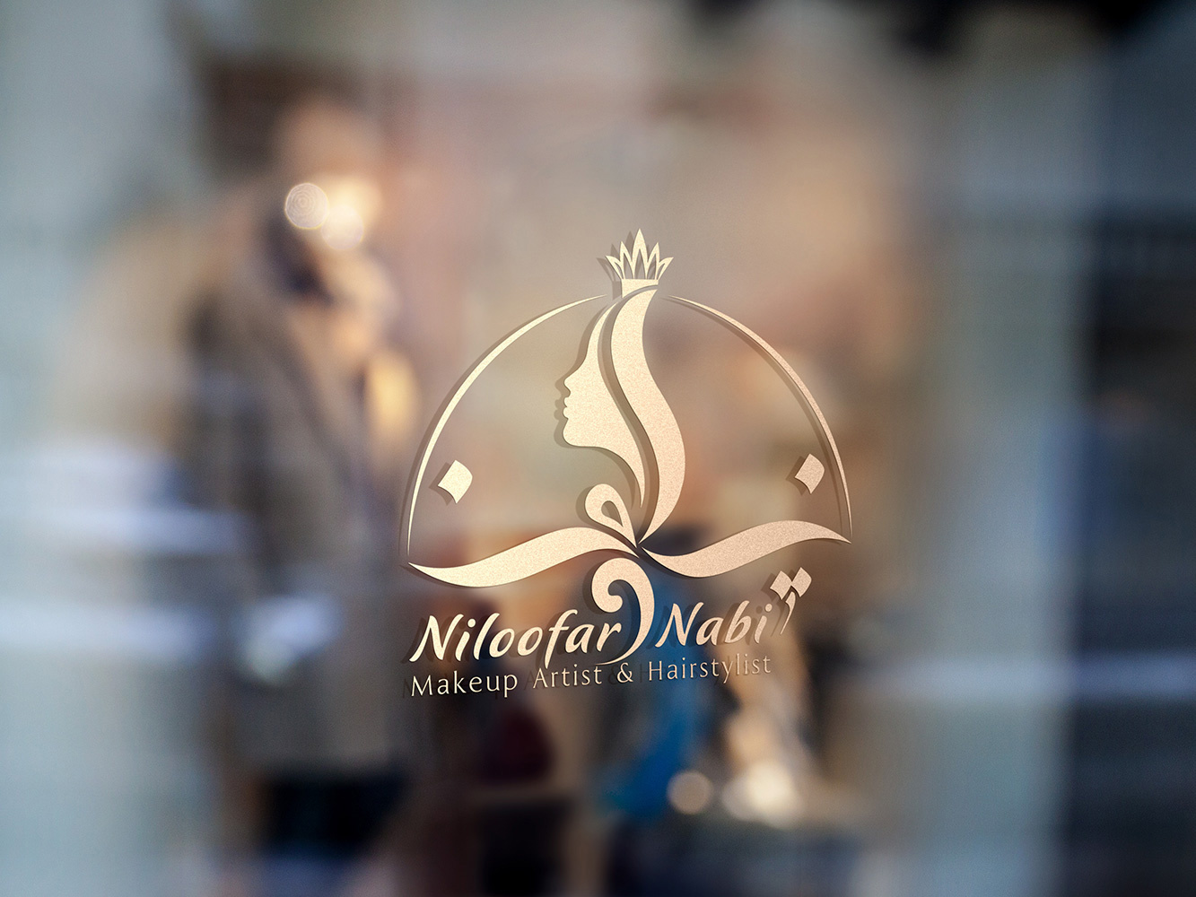 Niloofar Makeup Artist | Logo Design branding design freelance designer graphic design graphic designer illustration logo logo design motion graphics طراحی لوگو طراحی لوگو سالن زیبایی لوگو لاکچری