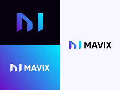 MAVIX — Modern Lettermark Logo (M + I) for Crypto & SaaS ai logo ai logo designer blockchain logo branding crypto logo crypto logo designer defi logo fintech logo letter m logo lettermark logo logo logo design logo designer m logo mi logo saas logo startup identity tech identity web3 logo