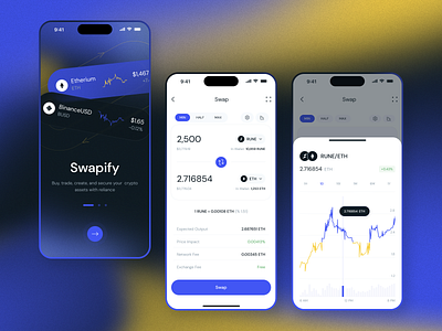 Swapify - Web 3.0 Mobile App application design crypto cryptocurrency ios app ios app design mobile app design mobile web 3.0 design mobileapp mobileappdesign product design swap ui uiux ux ux design ux ui design web 3 web 3.0 web 3.0 design web 3.0 mobile app