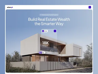 Real Estate Website clean designer graphic design landing page landing page design property landing page real estate real estate website ui ui ux designer website website design