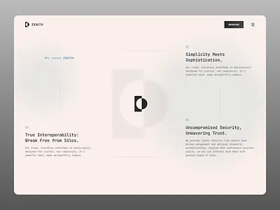 Zenith - Why Choose Section landing page web3 web3 design web3 landing page website