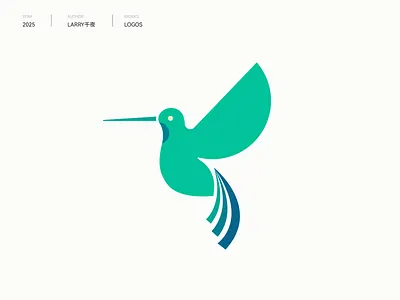 bird logo｜鸟的logo标志 bird bird logo branding design graphic design hummingbird logo icon logo 创意 标识设计 蜂鸟 鸟