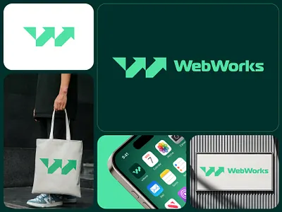 WebWorks - Accounting and Finance Logo accounting and finance logo arrow logo blockchain logo brand designer brand identity branding business logo creative logo crypto logo growth icon logo logo design logo designer modern logo pay payment tech logo w letter logo web3 logo
