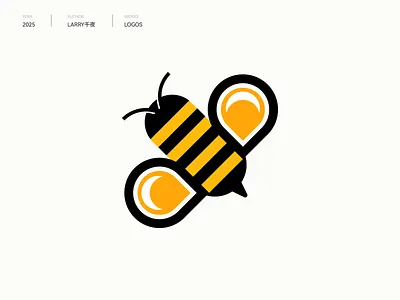 Bee logo｜蜜蜂标志蜜蜂logo bee bee logo branding design graphic design icon logo 创意 标识设计