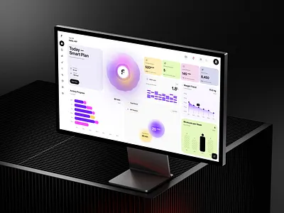 FitAI Dashboard Design alif app branding card chart dashboard design graphic design home modern scren site ui ui ux design ux web web design website websoite