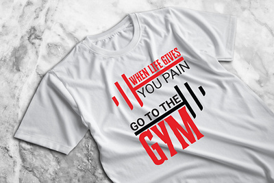 Fitness Gym T-Shirt Design ads design branding design fitness food instagram food story graphic designer graphic wing gym health social media post design t shirt tshirt design