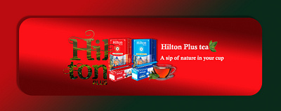 Banner for natural tea banner branding cup gradients green nature red sliders tea ui