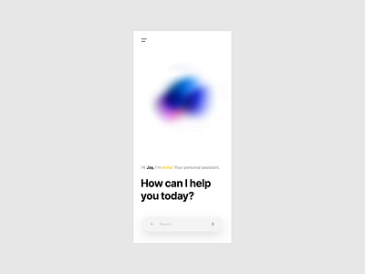 Ai Assistant Visual ai animation artificial intelligence assistant best design designer dribbble india json lalit motion graphics top ui ui designer virtual virtual assistant web