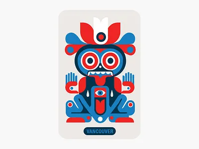 NorthShore Artpop cilabstudio design firstnation graphic design illustration mask totem tribal vancouver
