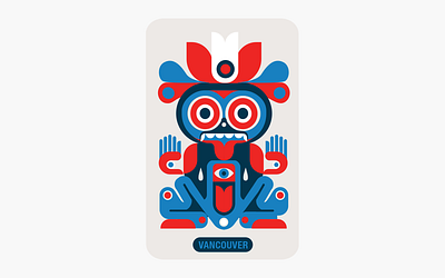 NorthShore Artpop cilabstudio design firstnation graphic design illustration mask totem tribal vancouver