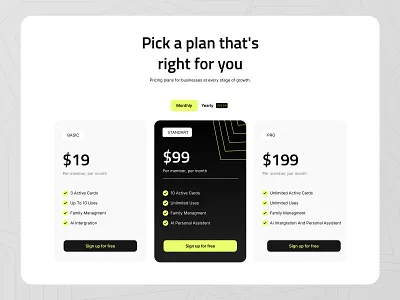 Savvy - Pricing black branding design graphic design hero illustration landing logo price pricing pricing table table template ui vector webflow website website pricing white yellow