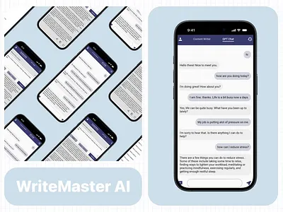 AI-Powered Copywriting Mobile iOS App Redesign ai android animation app design ios minimalism mobile mobile app mobile ui redesign ui ux writing