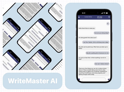 AI-Powered Copywriting Mobile iOS App Redesign ai android animation app design ios minimalism mobile mobile app mobile ui redesign ui ux writing