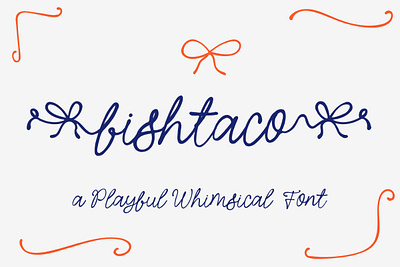 Fishtaco - Whimsical Branding Wedding Font handwritten wedding whimsical