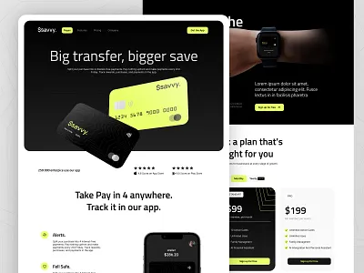 Savvy - Landing page agencies app b2b branding business cards crm design fintech hero landing responsive saas software startup template ui web design webflow website