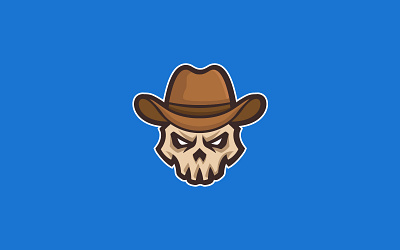 Los Vaqueros Mascot/E-sports Logo Design e sports logo esports graphic design logo logo design mascot mascot logo skull logo