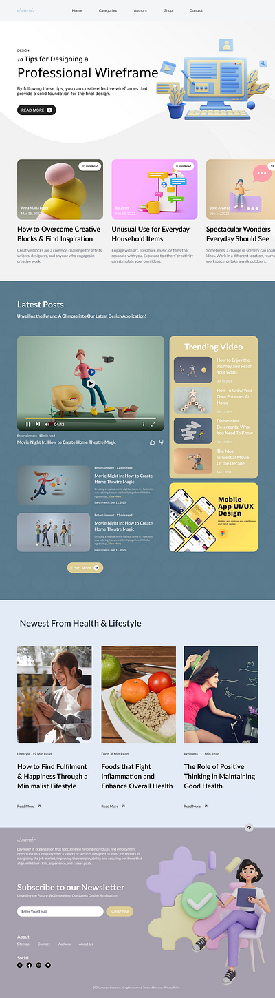 Landing Page Design-Layout app branding design fi graphic design illustration logo motion graphics ui uiux web ux vector