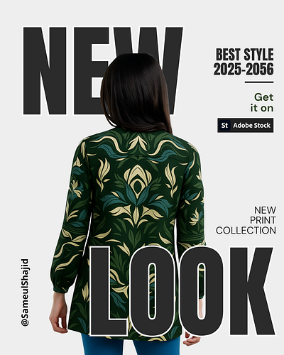 Elegant abstract seamless pattern with organic, floral shapes luxury designs
