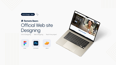 RemoteBears: Official Website Designing figma landing page landingpage design photoshop ui ui design ux ux design webpage desing zeplin