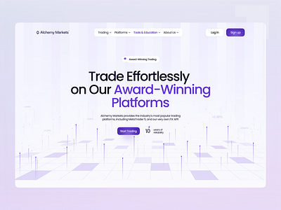 Trading Landing Page blockchain crypto crypto design crypto landing page crypto platform crypto trading cryptocurrency decentralized defi finance fintech investment landing page landing page design saas trading trading landing page trading platform trading website design web3