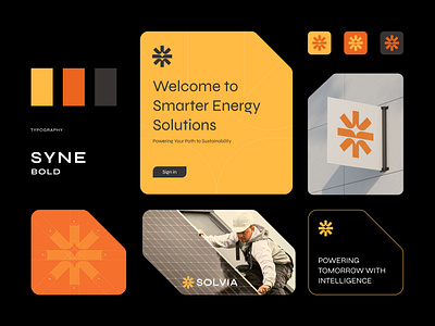 Solvia – Smart Energy Logo b2b brand brand identity branding company energy graphic design identity logo logo design mark rukuru smart energy solar visual