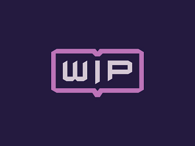 Saturday Type Club: Week 63 "WIP" badge badge design book book logo branding cream design iconography illustration logo logotype monogram purple purple logo typography ui w logo w monogram wip wip logo