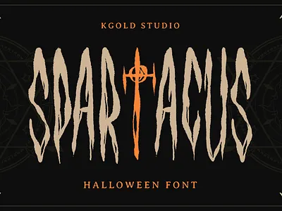 Spartacus – Handcrafted Horror Typeface 🩸 horror poster typeface.