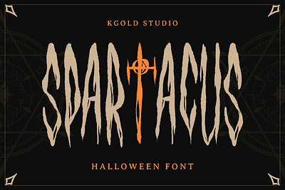 Spartacus – Handcrafted Horror Typeface 🩸 horror poster typeface.