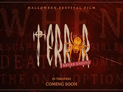 From the shadows, it rises… 🩸 horror poster typeface