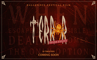 From the shadows, it rises… 🩸 horror poster typeface