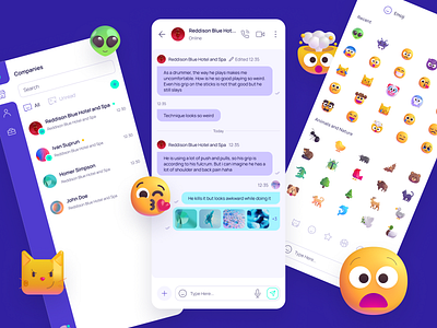 Chat UI Concept - mobile app chat figma message mobile ui uiux