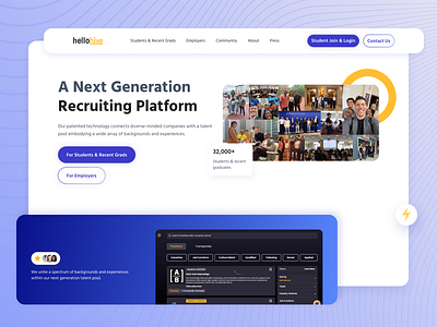Recruting platform design ui ux