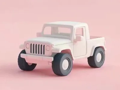 Cute 3D Jeep Animation | Pastel Motion Graphic Jeep 3d 3dcar 3dillustration 3djeep 3dmodel carmodel jeepmodel jeepmodelrenderart