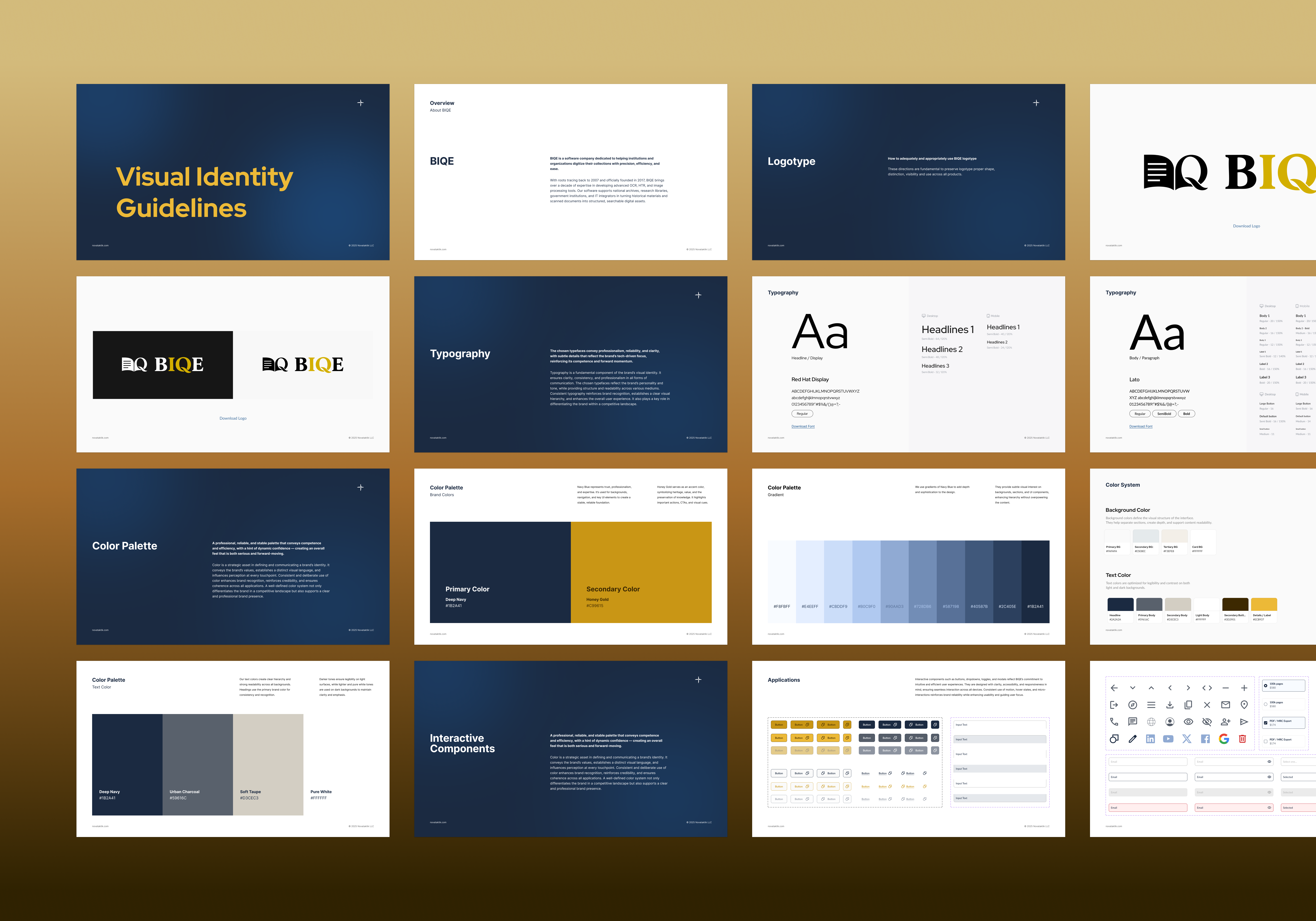 BIQE Solutions - Brand Book, Visual Identity Guidelines brand book brandbook branding color pallete design system e commerce logo style guide typography visual identity visual style guidelines