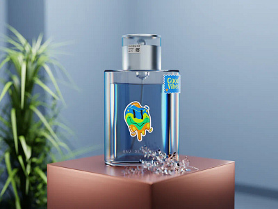 NIKE GOOOD VIBES 3d 3d mockup 3d model animation best 3d illustrations best 3d posters blender branding cinema 4d illustration landing page marketing minimal motion graphics perfume popular 3d product design product illustration web design
