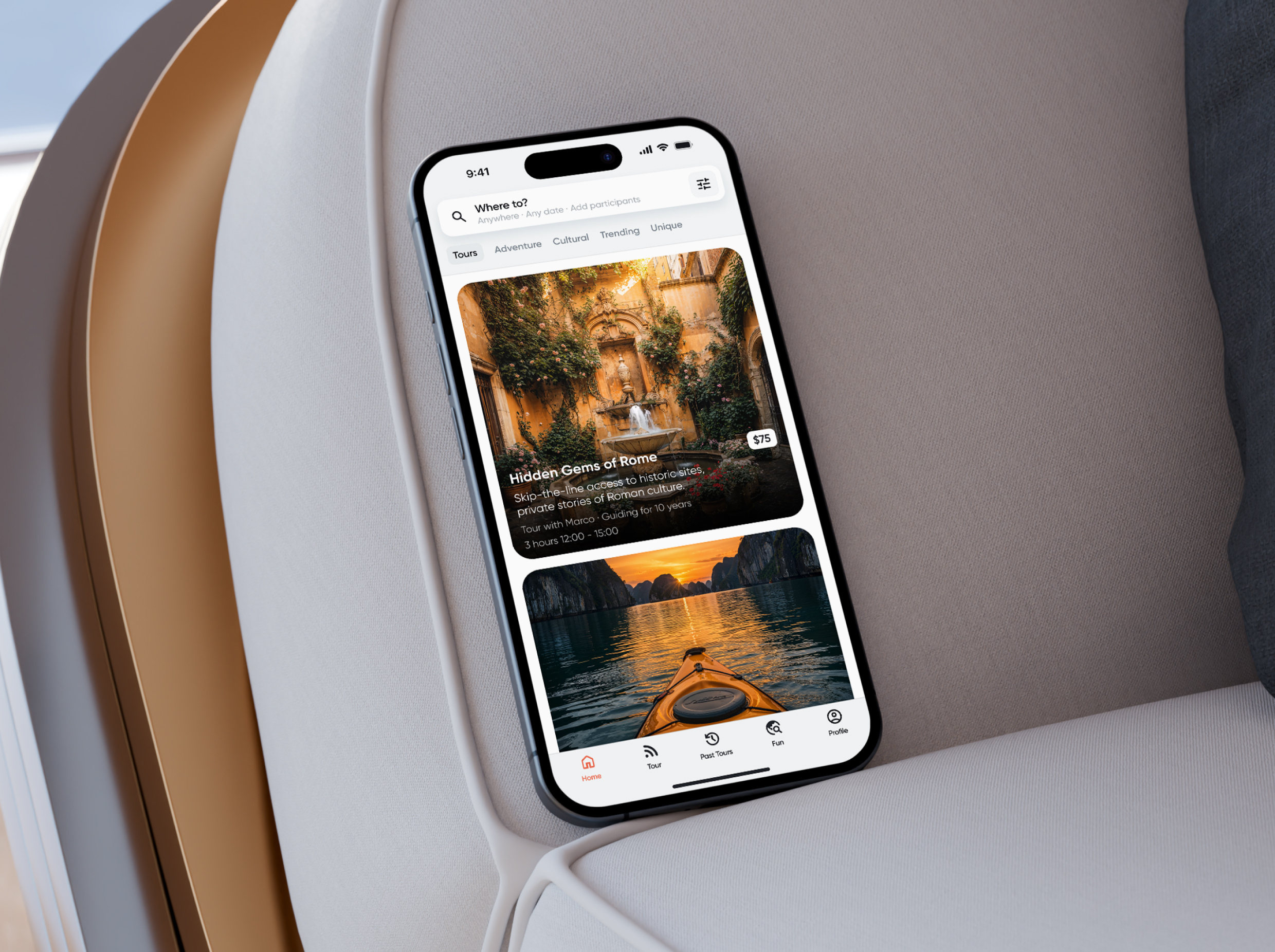 Travel Mobile App: TourStream UI Kit adventure instatravel mobileappdesign tourism travel travel app travel app design travel guide travel mobile app travelapp travelgram travelguide travelphotography uidesign uxdesign wanderlust