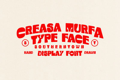 Creasa Murfa - Typeface apparel design branding clothing brand displayfont font illustration typeface vintage