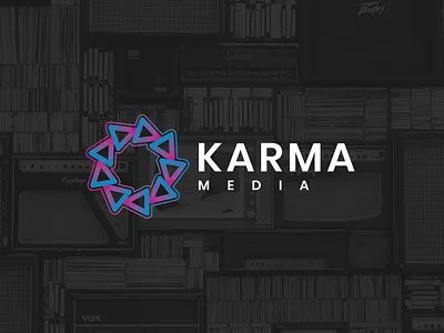 Karma Media - Advertising Agency Logo advertising company brand identity design business logo circle logo commercial logo company logo design concept logo creative logo design digital marketing company digital media graphic design karma logo logo creation media company logo media logo production house logo professional logo designer startups