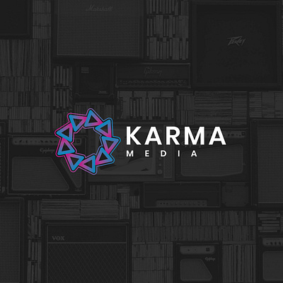 Karma Media - Advertising Agency Logo advertising company brand identity design business logo circle logo commercial logo company logo design concept logo creative logo design digital marketing company digital media graphic design karma logo logo creation media company logo media logo production house logo professional logo designer startups
