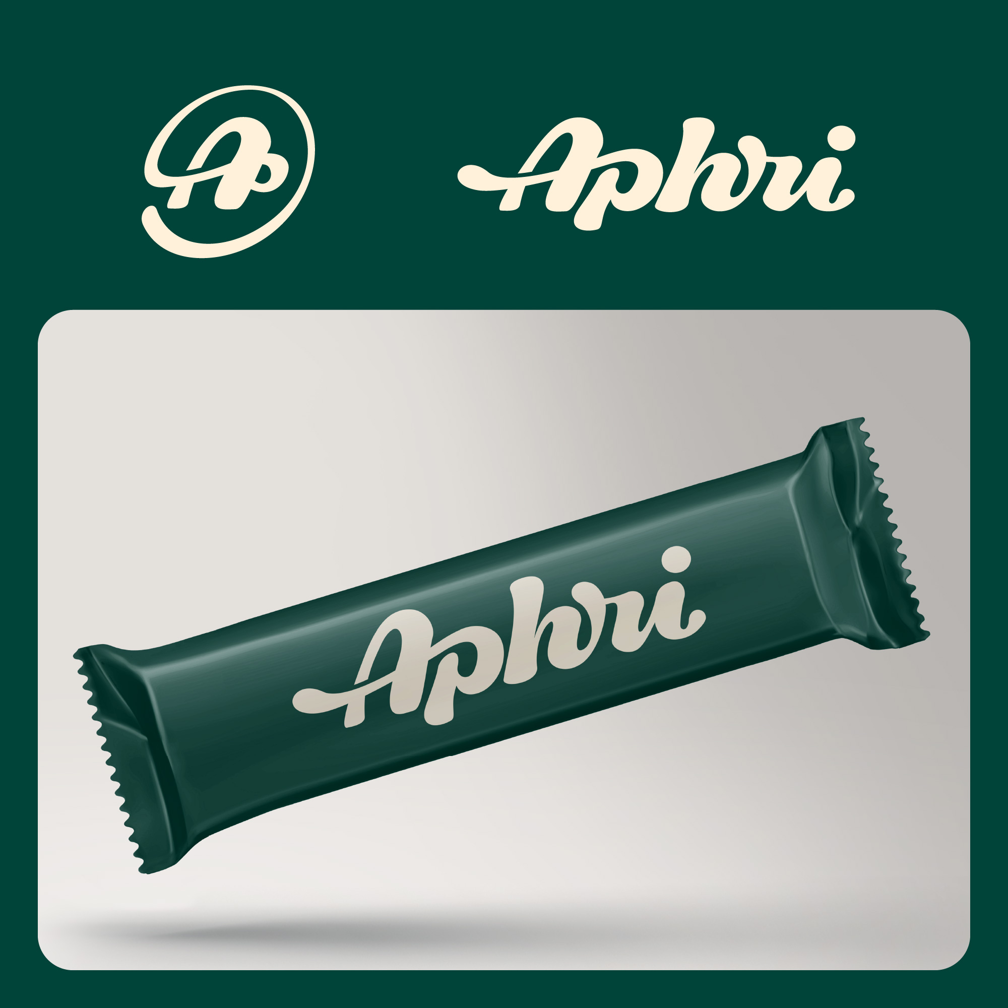 aphri (protein bar) abstract bar branding brandmark design lettering logo logotype protein wordmark
