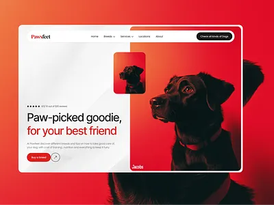 Hero section design design ui ux web design website