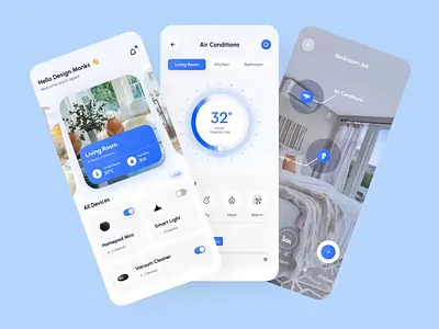 Smart Home App Concept UI [Free Figma File] app app design app redesign app ui best dribbble shot 2023 clean design design home iot product design smart smart home trend ui uideisgn uiux user experience user interface uxdesign wireless