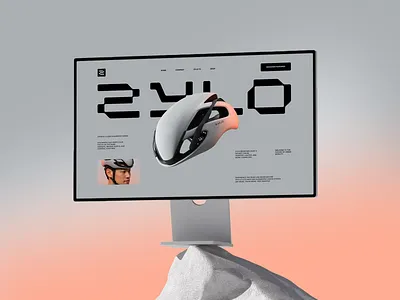 ZYLO Website Design 3 render bicycle branding helmet hero landing page logo product ui ui design user interface ux web webdesign website
