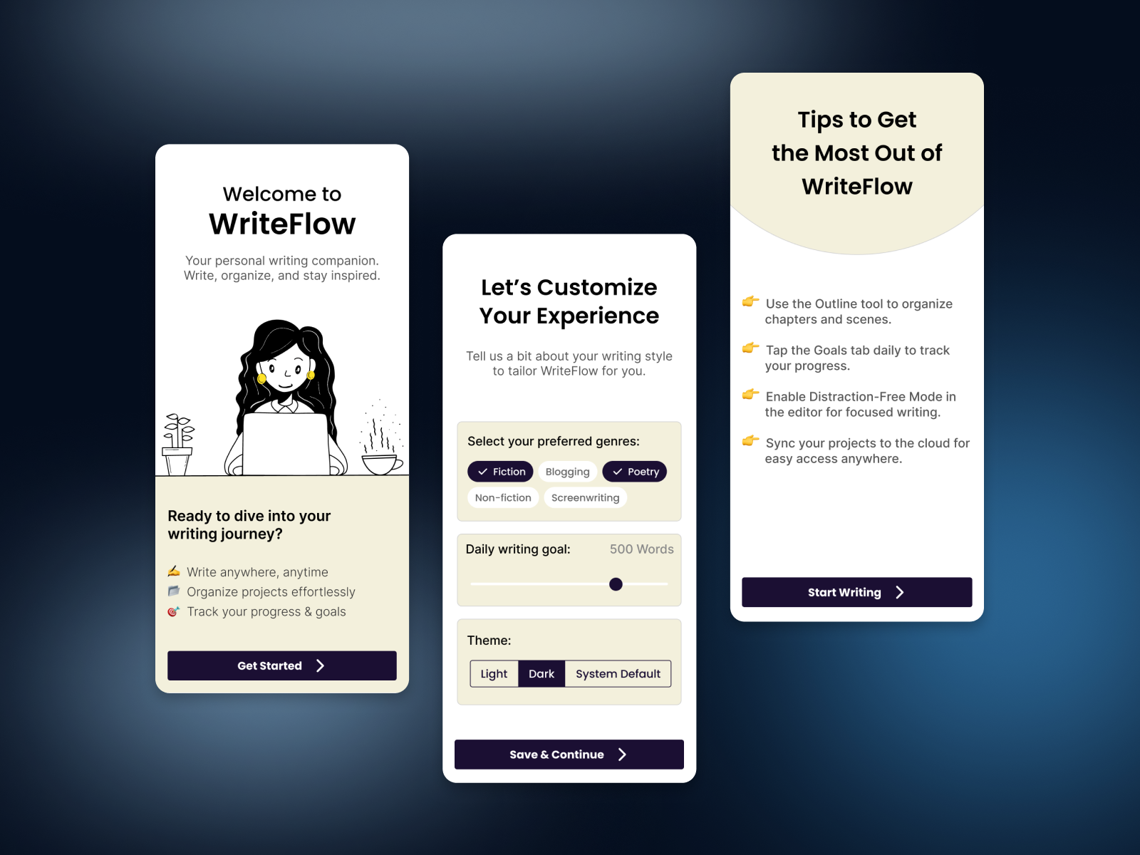 WriteFlow | Clean & Focused Writing Experience Image 1