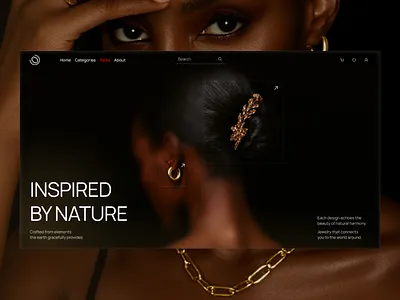 UI/UX Design for Luxury Jewelry E-Com accesories beauty e commerce fashion jewerly landing minimalistic mobile ui uiux website